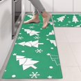 thumbnail image 2 of Kitchen Rugs Sets Of 2,Green Christmas Tree Pattern Anti Fatigue Kitchen Mat Rugs Non Slip Washable,Decorative Kitchen Floor Mats for Kitchen,Sink,Laundry,17"X47", 2 of 5