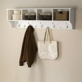 thumbnail image 3 of Home Square 2 Piece Wide Hanging Entryway Shelf Set in White, 3 of 3
