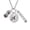 A, variant on Pair of Dice - A - Script Initial Disc Courage Strength Wisdom Zoe Necklace