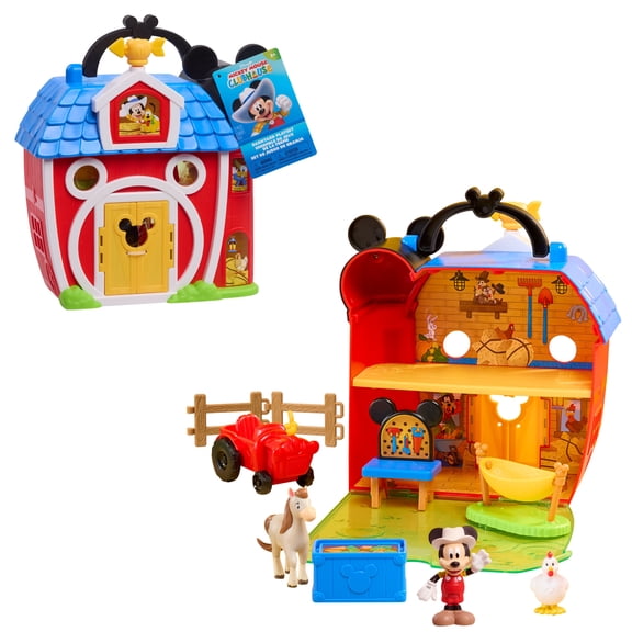 Disney Jr. Mickey Mouse Clubhouse Barnyard Playset, 12 Pieces, Walmart Exclusive, Kids Ages 3