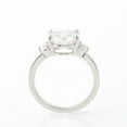 thumbnail image 6 of solitaire jewels 3.00CT Round Moissanite 3 Stone Engagement Ring For Women, 10K White Gold, 6 of 8