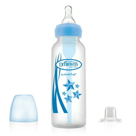 Dr. Brown's Options Baby Bottles, 2-in-1 Transition Bottle Kit, 8 ounce,