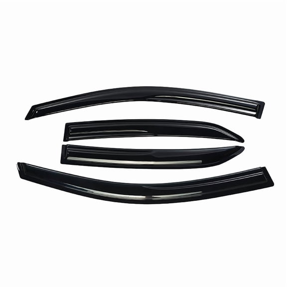 Possbay Fit 2009-2013 Toyota Corolla Smoke Window Visors Vent Sun Rain Wind Guards Shade