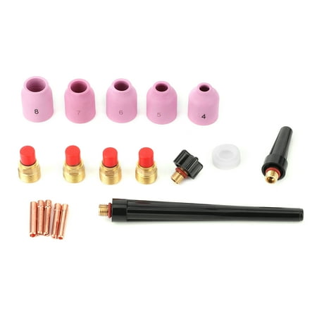 

Torch Tool Soldering Equipment 18pcs/set Ceramic Nozzle Collet Gas Lens Kit TIG Welding Consumables For WP9 20 25