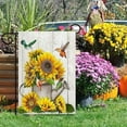 thumbnail image 5 of Spring Garden Flag 12x18 Inch Double Sided,Small Garden Yard Flag for Outside,Hummingbird Sunflower Garden Flag for Outdoor Decoration, 5 of 6
