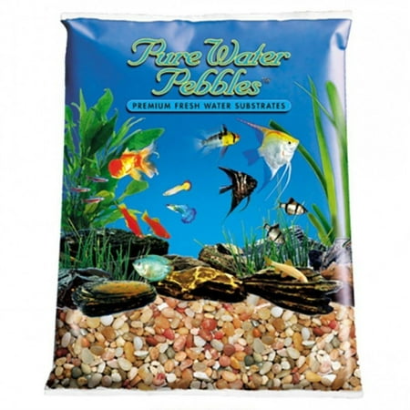 Pure Water Pebbles Aquarium Gravel - Cumberland River Gems(25 Pound) - DS