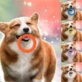 thumbnail image 7 of Penmahua Dog Chew Toy Durable Plastic Ring For Teething Training Interactive Play Bite Resistant Non Toxic Orange For Puppies Adult Dogs Orange, 7 of 7