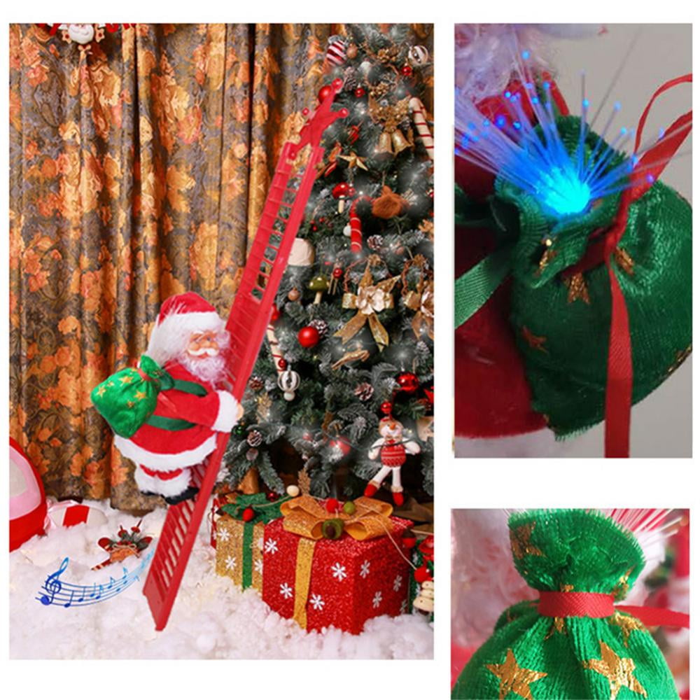 Christmas Doll Faceless Rudolph the Red Nose Hanging Ornament 2 PCS Christmas Curtain Buckle Tieback Curtain Ties for Christmas Decorations Indoor Curtain Tie Back Rope with Santa Claus and Snowman 