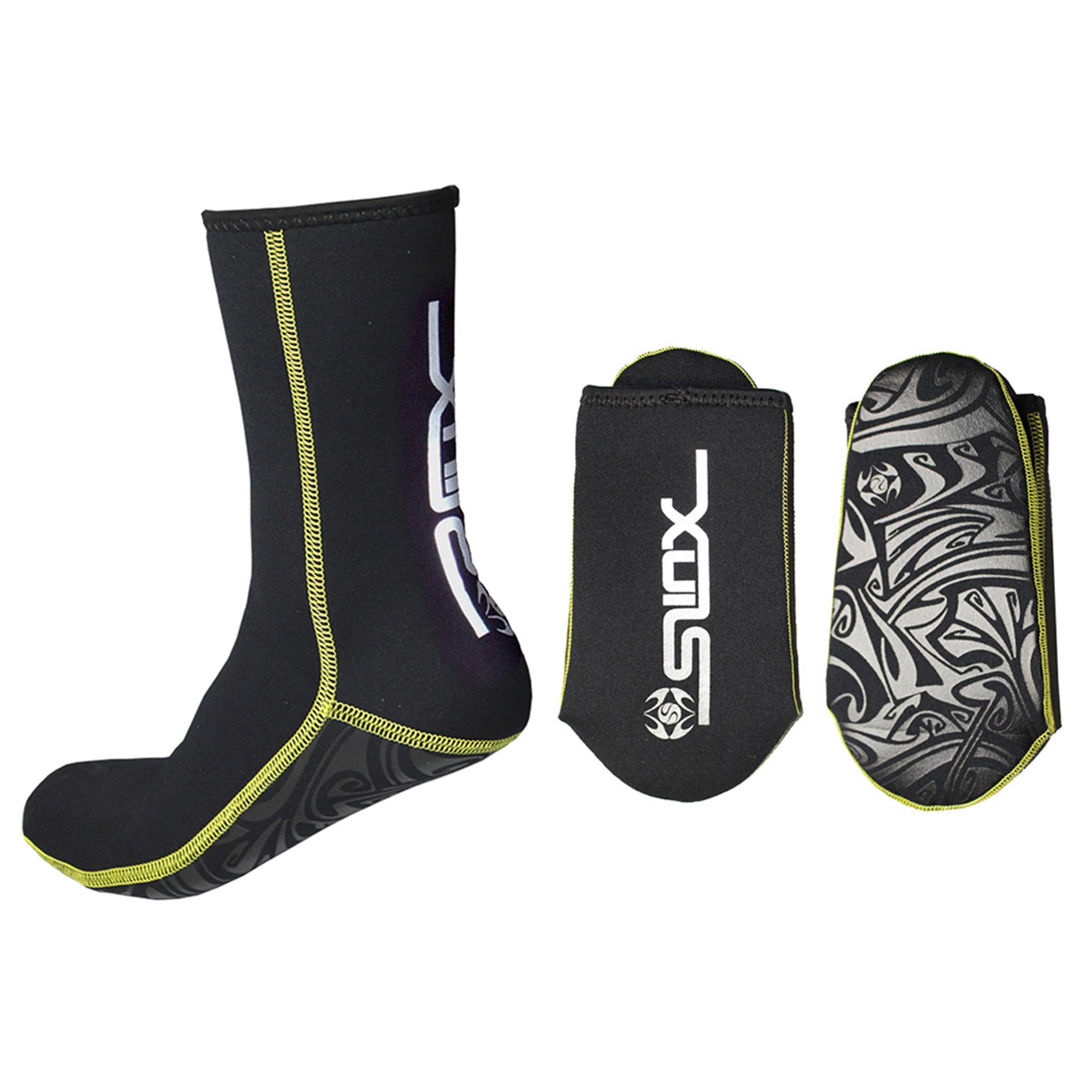 Wome Men 3mm 2Pcs Neoprene Scuba Super Elastic Diving Socks Waterproof Scratch Proof Water Non