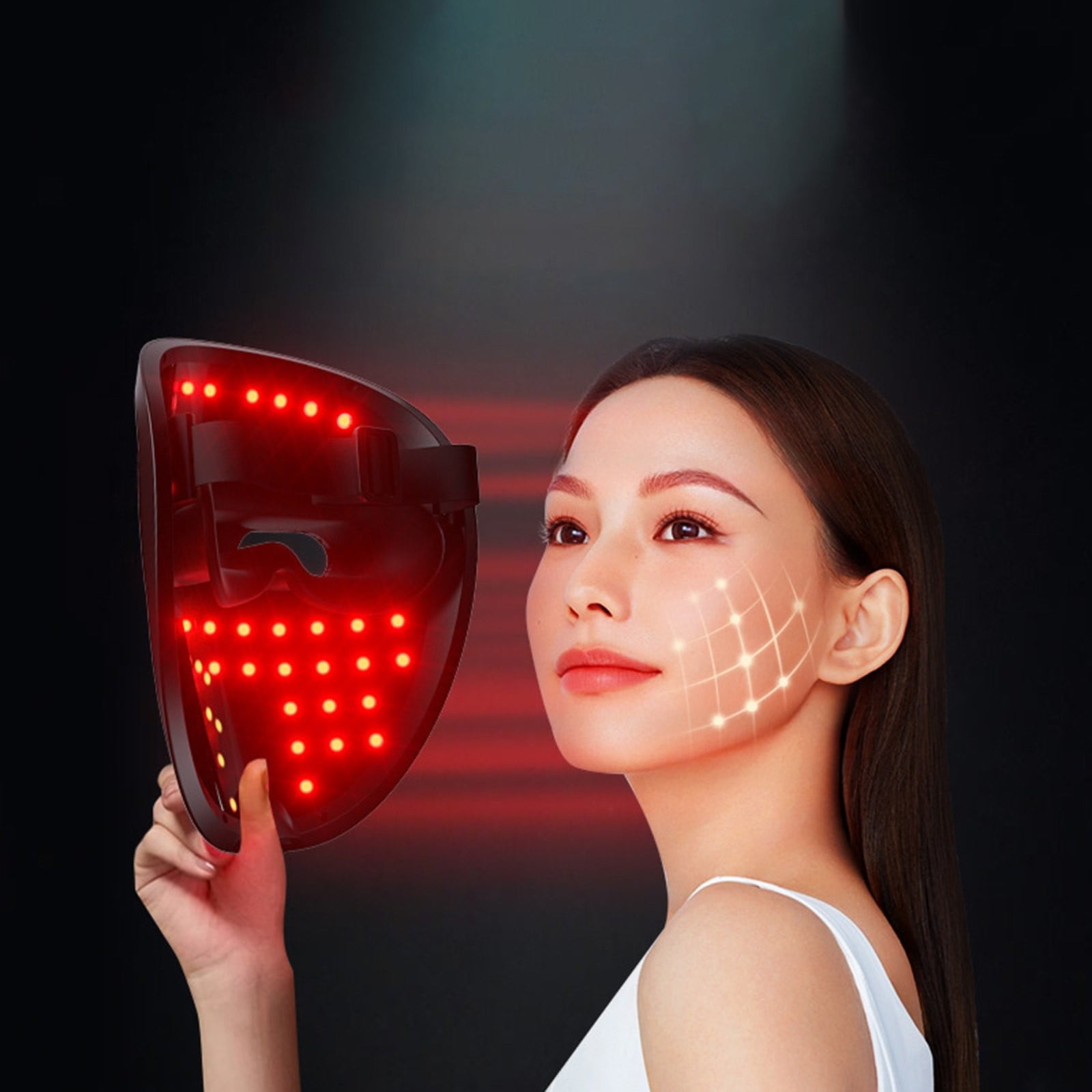 Red Light Therapy for Face FSA Eligible 8 Color LED Face Mask Light Therapy, Wireless High Dose Green Blue Infrared Light Therapy for Skin Care / HSA Eligible