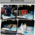 thumbnail image 3 of XYZCANDO Starfish Hibiscus Car Cargo Mat 29" x 39", All-Weather Trunk Protection Carpet with Non-Slip Backing, Easy-Clean Stitched Edge Liner for SUVs and Sedans, 3 of 7