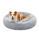 thumbnail image 1 of Perros, Cama para Mascotas, Diámetro de 100 cm, Cojín Central Extraíble y Lavable, Alfombra de Felpa, Gris Ombré, 1 of 6