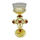 thumbnail image 2 of Portavelas con forma de cruz y crucifijo, soporte para velas votivas, centro de mesa para el hogar, 2 of 9