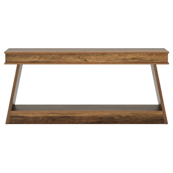 Spaco 70.8" Sofa Table, Farmhouse Console Table Entryway Table with Storage, Console Table for Indoor as Home, Living Room, Brown