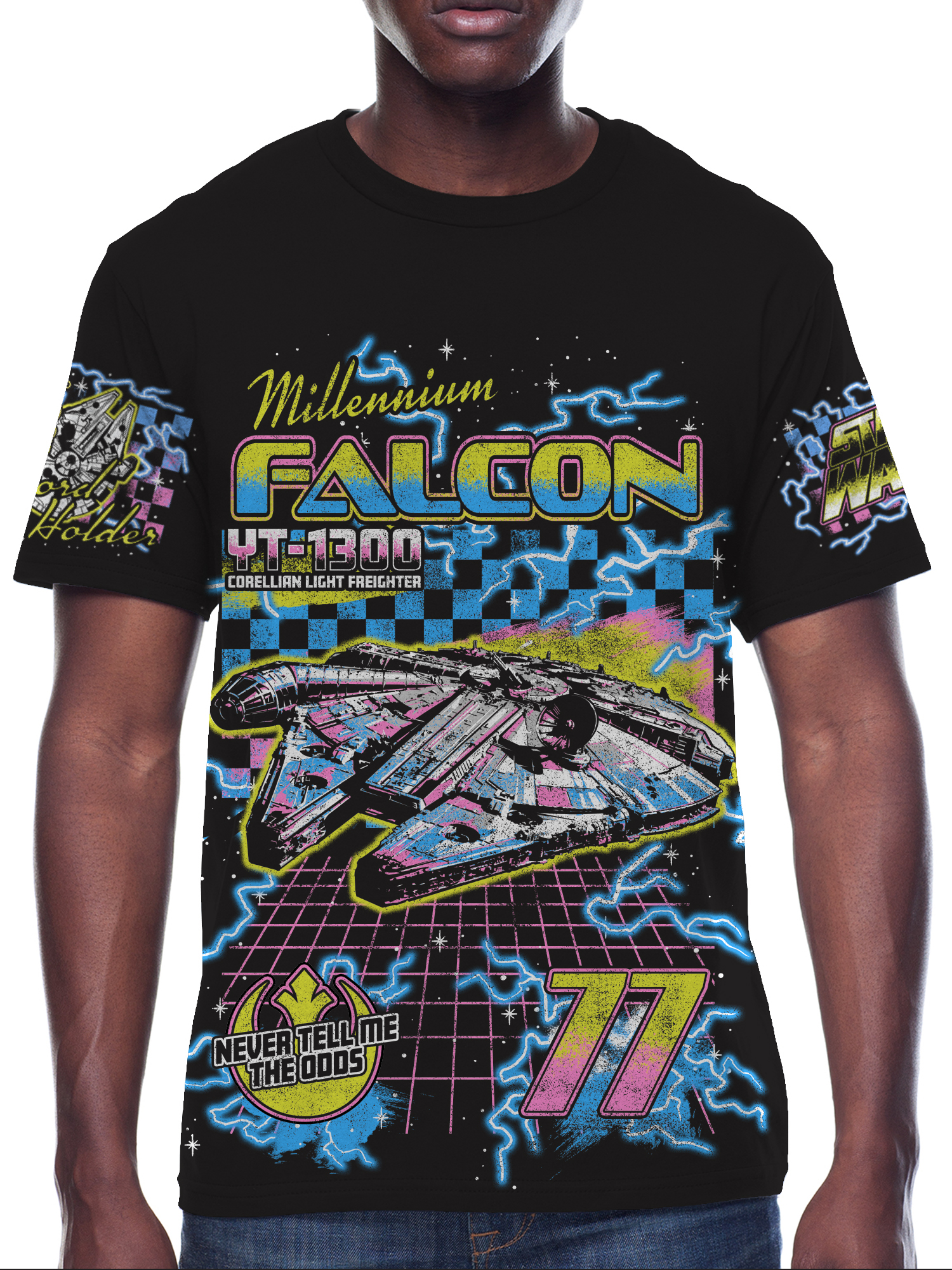 Star Wars, Mens Graphic Tee, Falcon Vader Race, 2-Pk, Sizes S-3XL