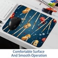 thumbnail image 6 of Christmas Crutches Gaming Mousepad Mouse Mat Desk Mat - Square, 8.3x9.8 Inch, Non-Slip Rubber Bottom, Printed, Suitable for Office and Gaming, 6 of 6