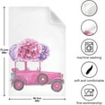 thumbnail image 3 of Dreamtimes Oldtimer Car Pink Flowers Kitchen Towels Set of 1 Dishcloths Hand Towels Tea Towels Ultra Absorbent for Cleaning Washing Drying Dishes Tableware 28'' x 18'', 3 of 7