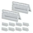 thumbnail image 5 of WORGEOUS Inset Cabinet Hinges Transparent Plastic 12-Pcs, 5 of 8
