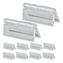 ETHZZLE Clear Self Adhesive Hinges Acrylic 12Pcs 1.8In 1.4In 0.4In