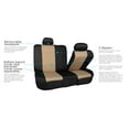 thumbnail image 3 of FH Group Universal Auto Seat Covers Neoprene Beige w/ Gray Floor Mats, 3 of 9