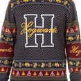 thumbnail image 4 of Harry Potter Men's Hogwarts Houses Design Adult Ugly Holiday Knit Sweater, 4 of 6