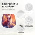 thumbnail image 2 of Disketp Sunset Cloud Corgi Print Women's Shorts Workout Shorts for Athletic Gym Running Shorts with Phone Pockets XX-Large, 2 of 5
