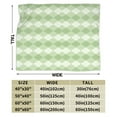 thumbnail image 3 of ZICANCN Throw Blanket Green Rhombus Stripe Plaid , Couch Ultra Soft Micro Fleece Sofa Bed Camping Travel Blanket for Adults, 40"x30", 3 of 8