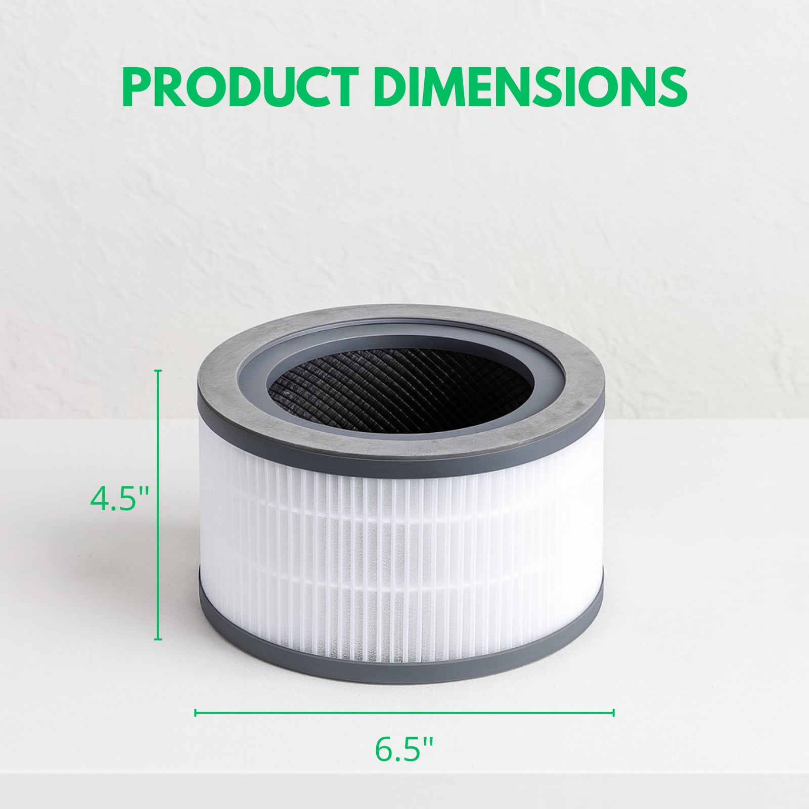 Nispira 3-in-1 HEPA Air Filter Replacement Compatible with Vista 200 Air Purifier Part Vista 200-RF. 3 Filters