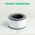 thumbnail image 2 of Nispira 3-in-1 HEPA Air Filter Replacement Compatible with Levoit Vista 200 Air Purifier. Compared to Part Vista 200-RF. 2 Filters, 2 of 4