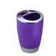 thumbnail image 5 of Juego de accesorios de baño de 4 piezas, plástico PP, juego de baño, taza, soporte para cepillo de dientes, kit dispensador de plato de jabón, púrpura Scienceny  HA2135-08B, 5 of 6