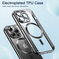 thumbnail image 3 of JETech Electroplated Case for iPhone 13 Pro 6.1-Inch, Camera Lens Full Protection, Compatible with MagSafe Wireless Charging, Shockproof Soft TPU Phone Cover (Black), 3 of 7