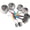 8Pcs Cups, variant on 5 Pcs Measuring Spoons Set, Heavy Duty Stainless Steel Measuring Spoons Cups Set, Small Tablespoon with Metric and US Measurements,Kitchen Utensils for Cooking and Baking
