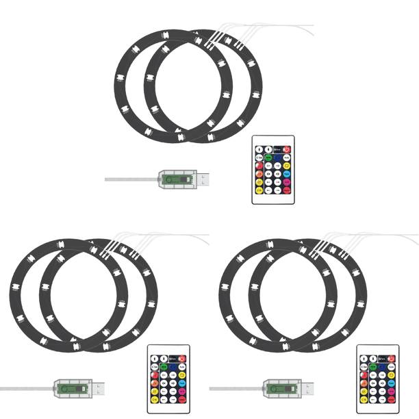 Tira Luces LED RGB para PS5/PS5 Slim Calcomanía Atmósfera Accesorios