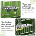 thumbnail image 4 of Dog Kennel Outdoor, Large Dog House with Rotating Dog Feeding Door 10×10×7FT Heavy Duty Dog Pen Playpen Dog Enclosure or Garden Backyard, 4 of 6