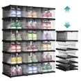 thumbnail image 1 of SONGMICS Cajas plegables para zapatos, paquete de 18, organizador apilable, 1 of 7