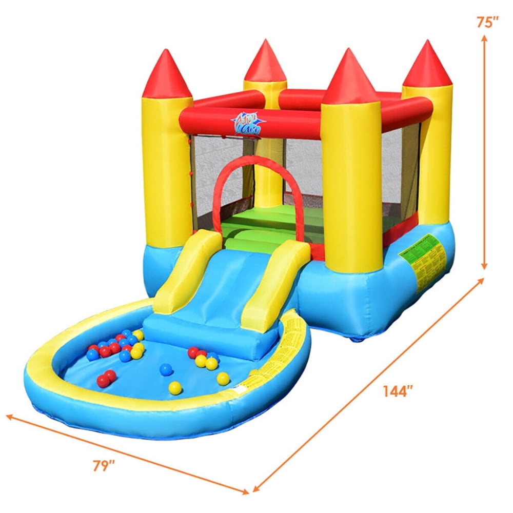 Aimee Lii Inflatable Kids Slide Bounce House with 580w Blower, Kids Bounce House for 5-12