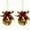 2PC-Bow, variant on 2PC 6IN Large Christmas Sleigh Bells Rustic Xmas Hanging Sleigh Bells with Coarse Rope Star Cutouts Ornaments for Vintage Christmas Fireplace Tree Garden Decoration Supplies Bow