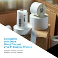 thumbnail image 4 of Zebra 1.25 x 1 in Direct Thermal Paper Labels Z-Perform 2000D Permanent Adhesive Shipping Labels - 1 in Core - 6 Rolls, 4 of 7