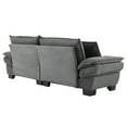 thumbnail image 6 of SOULART 84" Cloud Couch, Gray Sectional Sofa, Loveseat for Small Spaces with Pillows, 6 of 11