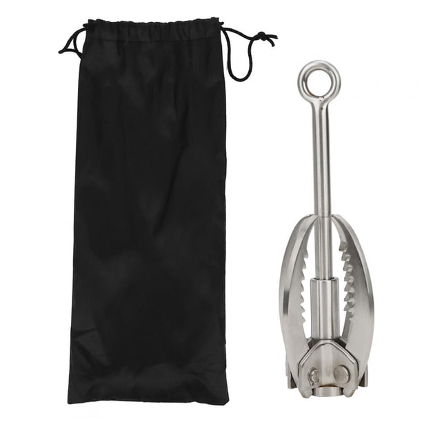 Gancho de agarre de acero inoxidable, 4 garras, gancho plegable para escalada en roca, herramienta de supervivencia al aire libre YUNYI BRAND Deportes