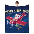 thumbnail image 3 of Christmas Throw Blanket Gift Cozy Reversible Microfiber Holiday Blanket Gift for Christmas, 3 of 5