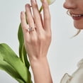 thumbnail image 3 of Moissanite Ring Butterfly Spinner Ring Gold Purple Butterfly Spinning Ring Gold Over Ring, 3 of 5