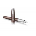 thumbnail image 3 of (Gift Box, Fine Nib, Premium Brown Chrome Trim) - PARKER IM Fountain Pen, Premium Brown, Fine Nib with Blue Ink Refill (1931676), 3 of 8