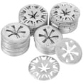 thumbnail image 1 of 25 Pcs Plaque de Clip de Voiture Style B Empêche le Desserrage Rond 1.18x1.18x0.04 Po, 1 of 8