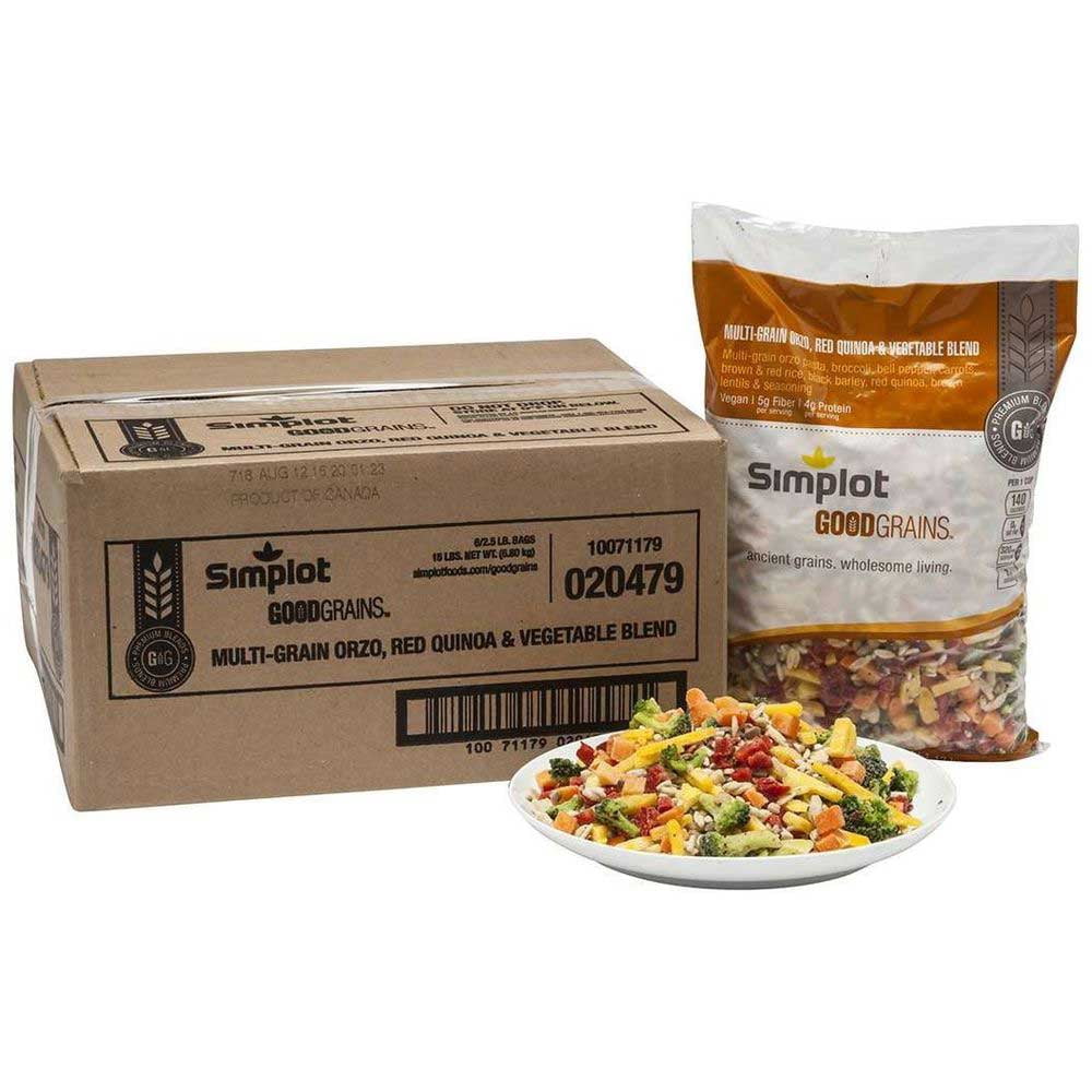 UpSides Orzo Grains and Vegetable Blend, 2.5 Pound -- 6 per case.