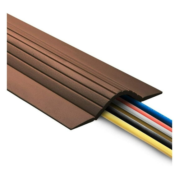 10FT Cable Blanket High Capacity Low Profile Cord Cover and Wire Protector - Brown