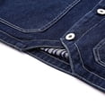 thumbnail image 6 of Purcolt Men's Big and Tall Denim Vests Button Up Sleeveless Stretchy Jean Jacket Outdoor Fishing Work Utility Vest Outerwear Vest with 4 Pockets, 6 of 8