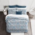thumbnail image 3 of 6ix Tailors  Osha Comforter & 2 Pillow Shams Set, Sky & Gray - Full & Double Size - 3 Piece, 3 of 5