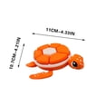 thumbnail image 4 of Turtle Fidget Clicker, Desk Accessory and Keychains for Teens and Adults, 3D Printed Turtle Clicker Fidget Toys Gifts for Adults to Relief Stress Pass the Time(Orange), 4 of 8