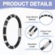 thumbnail image 3 of Pulsera Antiestática Uxcell, Pulsera de Equilibrio Magnético Antiestática de 8 Bucles, Pulsera Deportiva de Energía para Eliminar la Electricidad Estática, Negra 2Pack, 3 of 6